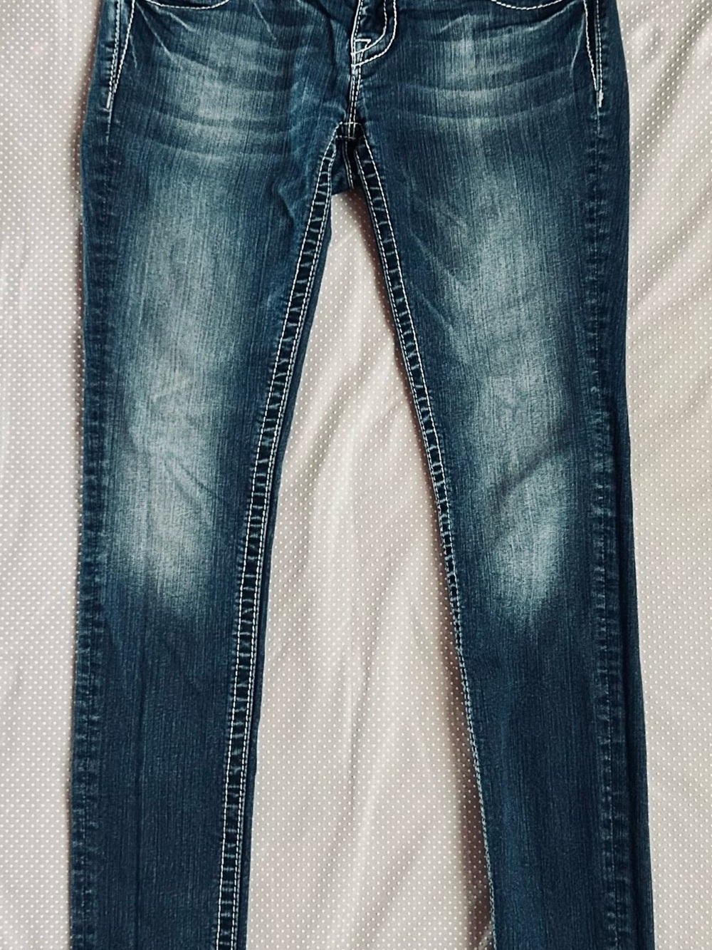 Classic Miss Me Women's Dark Blue Skinny Stretch Jeans